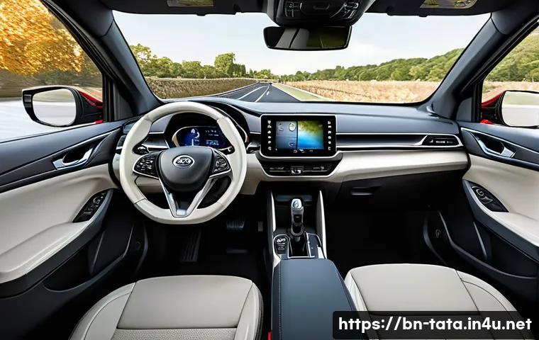 타타 알트로즈와 혼다 시빅 비교 - **Prompt 1: Urban Family Safety in Tata Altroz**
    "A cozy and safe interior view of a modern Tata...